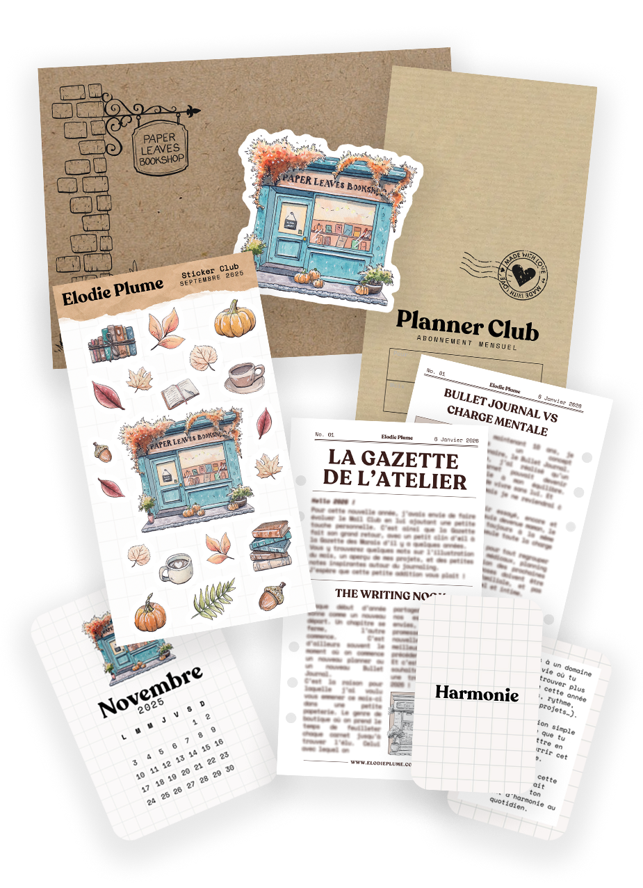 Paper Nook Club - Stickers et Kit de journaling